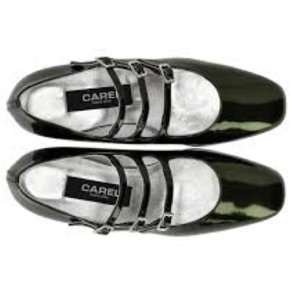 Carel Ariana Metallic Green Mary Jane Shoes - Picture 3 of 7